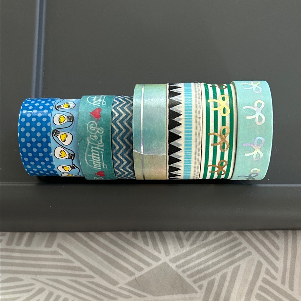 Colorful Patterned Washi Tape Set